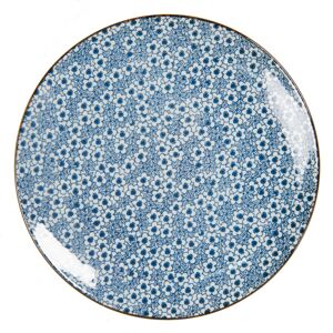 Dezertní talíř s modrými kvítky BlueFlowers - Ø 21 cm