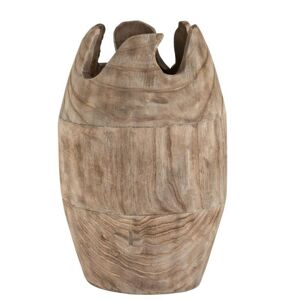 Dřevěná dekorační váza Ermi - ∅ 26*42cm