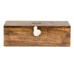 Dřevěná krabička na čajové pytlíky Chick Bei - 31*13*10 cm Clayre & Eef