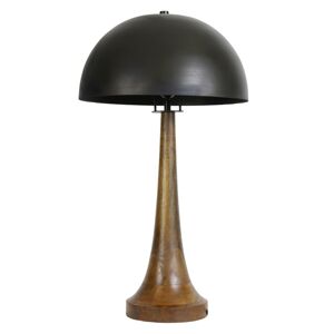 Dřevěná stolní lampa Jovany oil - Ø40*72cm / E27 Light & Living