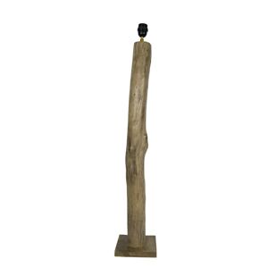 Dřevěná základna ke stojací lampě Eukalyptus - 18*18*100cm/ E27