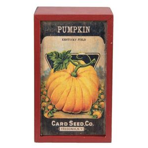 Dřevěný box Pumpkin - 20*9*12 cm