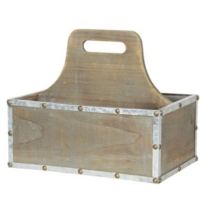 Dřevěný box s držadlem - 28*19*24 cm