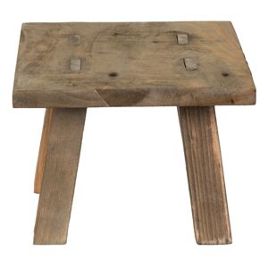 Dřevěný dekorační antik stolík na rostliny - 20*20*15 cm Clayre & Eef