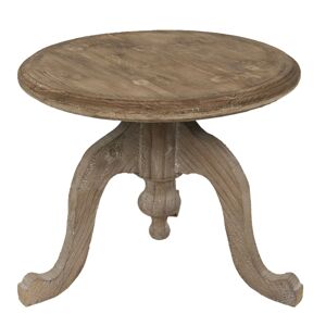 Dřevěný hnědý odkáladací stolek - 56*45 cm