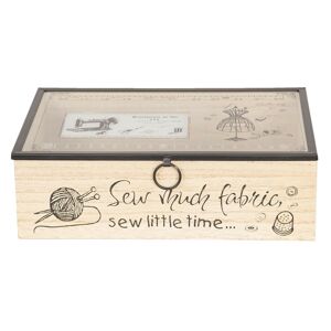 Dřevěný šicí box - 25*17*8 cm