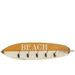 Dřevěný věšák v designu surfu Beach - 87*9*20,5 cm