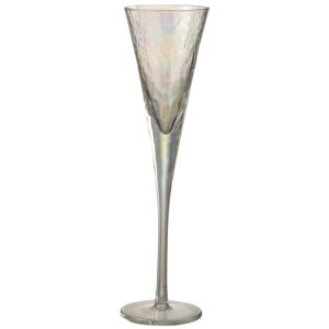 Duhová sklenička na šampaňské Oil transparent - Ø 7*28 cm