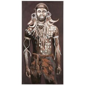 Etno obraz afrického muže Tribe - 80*3,5*160 cm