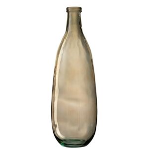 Hnědá skleněná váza  Bottle  - Ø 25*75 cm