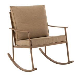 Hnědé kovové houpací křeslo Chair Pallo Swing - 64*93*80 cm J-Line by Jolipa
