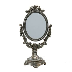 Hnědé stolní vintage zrcadlo s patinou - 16*11*29 cm Clayre & Eef