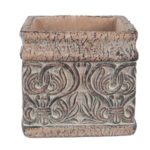 Patelově zelená peněženka/ taštička s růžičkami Gearose - 10*15 cm Clayre & Eef