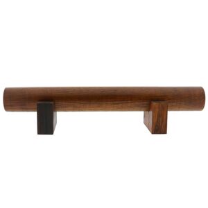 Hnědý dřevěný stojánek na náramky - Ø 5*38*8 cm