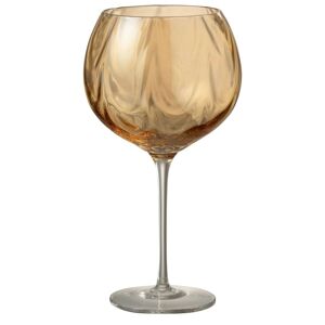 Jantarová sklenička na víno Oil wine - Ø 12*21 cm J-Line by Jolipa
