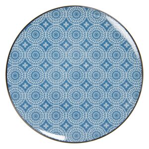 Jídelní talíř s modrým květinovým ornamentem BlueSnow - Ø  26 cm