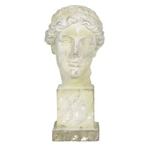 Kameninová antik busta na podstavci Hervé - 30*24*54 cm