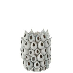 Keramická šedomodrá váza Anemone - ∅ 22*32 cm