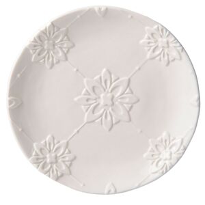 Keramický dezertní talířek s květinami Floral Ornament - Ø 16*2 cm