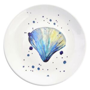 Keramický talíř s mušlí  Nautical Fish – Ø 20*2 cm