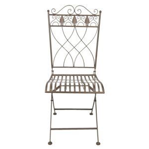 Kovová židle v provence stylu - 43*46*97 cm