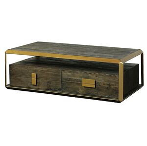 Kovovo-dřevěný konferenční stolek Avenue - 140*80*45cm
