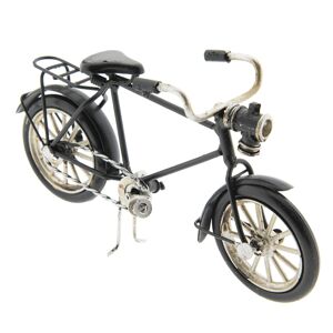 Kovový model retro černého bicyklu - 16*5*9 cm