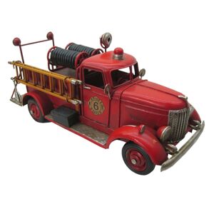 Kovový retro model hasičského vozu - 30*12*14 cm
