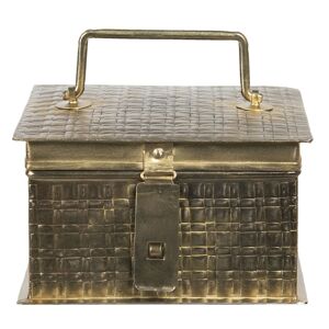 Kovový úložný box ve zlaté barvě Marcelon - 17*17*10 cm