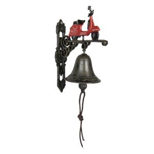 Kovový zvonek s koloběžkou - 18*11*22 cm