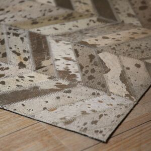 Kožený koberec Enrico z dílků - 170*240cm