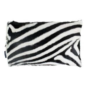 Kožený polštář dekor zebra - 50*30*10cm