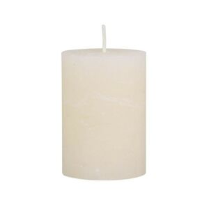 Krémová široká svíčka Rustic pillar - Ø 7*10cm Chic Antique
