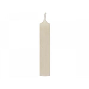 Krémová úzká krátká svíčka Short dinner pearl  - Ø 2 *11cm / 4.5h Chic Antique