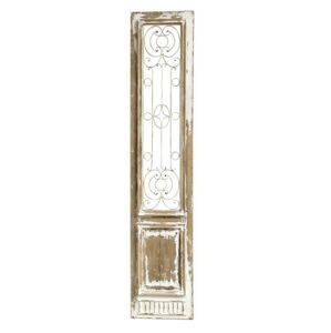 Krémovo-hnědý antik dekorativní panel na postavení Sutt French - 41*4*198cm Chic Antique
