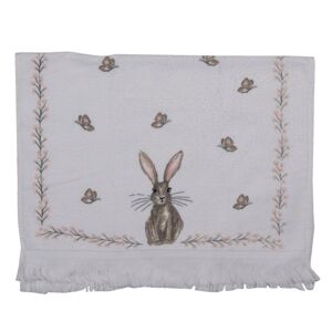 Kuchyňský froté ručník s králíkem - 40*66 cm Clayre & Eef