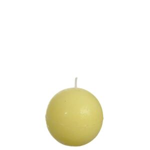 Kulatá žlutá svíčka S  Yellow - Ø 6,5*6,5 cm/16h