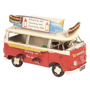 Licencovaný kovový model retro hot-dog autobusu Volkswagen  - 25*14*16 cm
