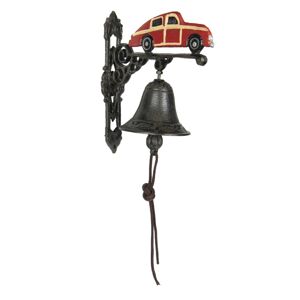 Litinový zvonek s autem Car - 19*11*21 cm