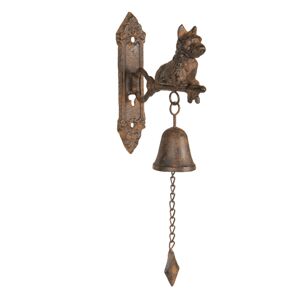 Litinový zvonek se psem s úmyslným rezem - 6*16*38 cm
