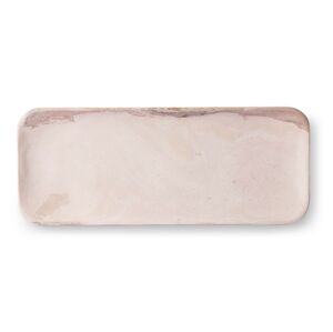 Luxusní růžový mramorový podnos  Marble pink - 30*12*1,5cm   HKLIVING