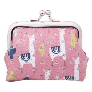 Malá růžová peněženka Lama - 10*7 cm