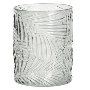 Malá skleněná váza s dekorem Fiche – Ø 10*12 cm