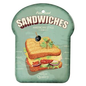 Malé servírovací keramické prkénko Sandwiches - 15*20 cm