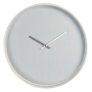 Minimalistické šedé nástěnné hodiny - Ø 40*6 cm / 1*AA