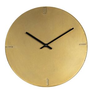 Minimalistické zlaté nástěnné hodiny Rhea – Ø 30*3 cm / 1*AA