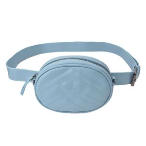 Modrá kabelka s páskem okolo pasu - 17*11*6 cm