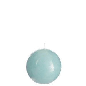 Modrá kulatá svíčka Aqua  - Ø 7,5*7,5 cm/24H