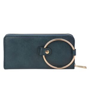 Modrá peněženka se zlatou ozdobou - 19*10 cm Clayre & Eef