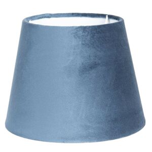 Modré semišové stínidlo Chic  - Ø 25*18 cm